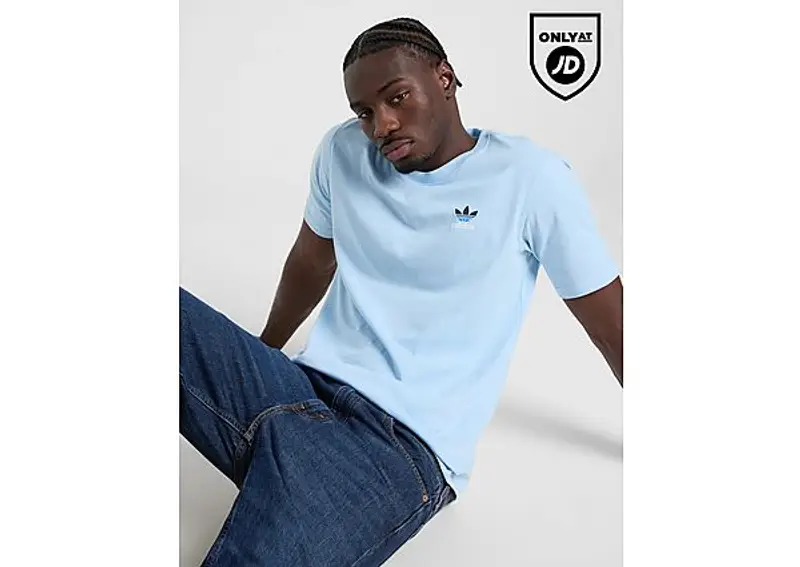 adidas Originals Maglia Multi Colour Contrast Logo, Sky