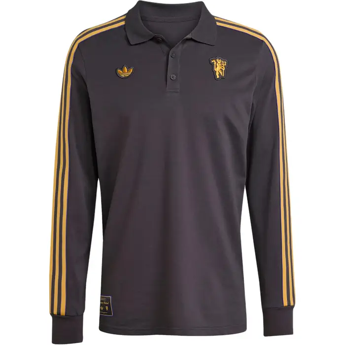 Originals Manchester United Terrace Calcio Casual Maglia Polo a Manica Lunga Uomo top JN2822 2XL