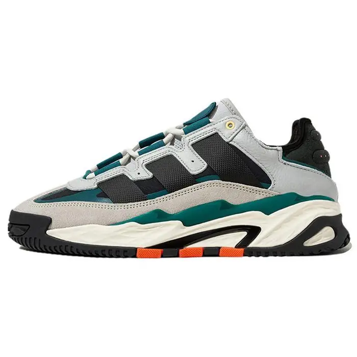 Originals Niteball Tessuto Pelle Casual Sportive Resistenti Scarpe Lifestyle Basse Unisex sneakers Grigio Verde ID4086