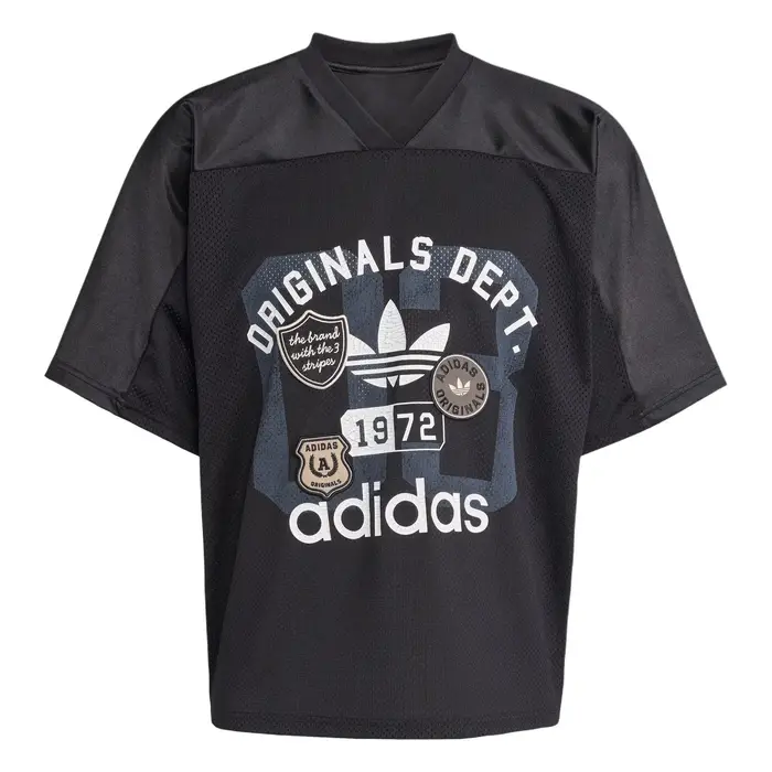 Originals Og Graphic Dept Maglia Moda Semplice Sport Manica Corta Maglia da Calcio Uomo Top Nero KD6252 XL