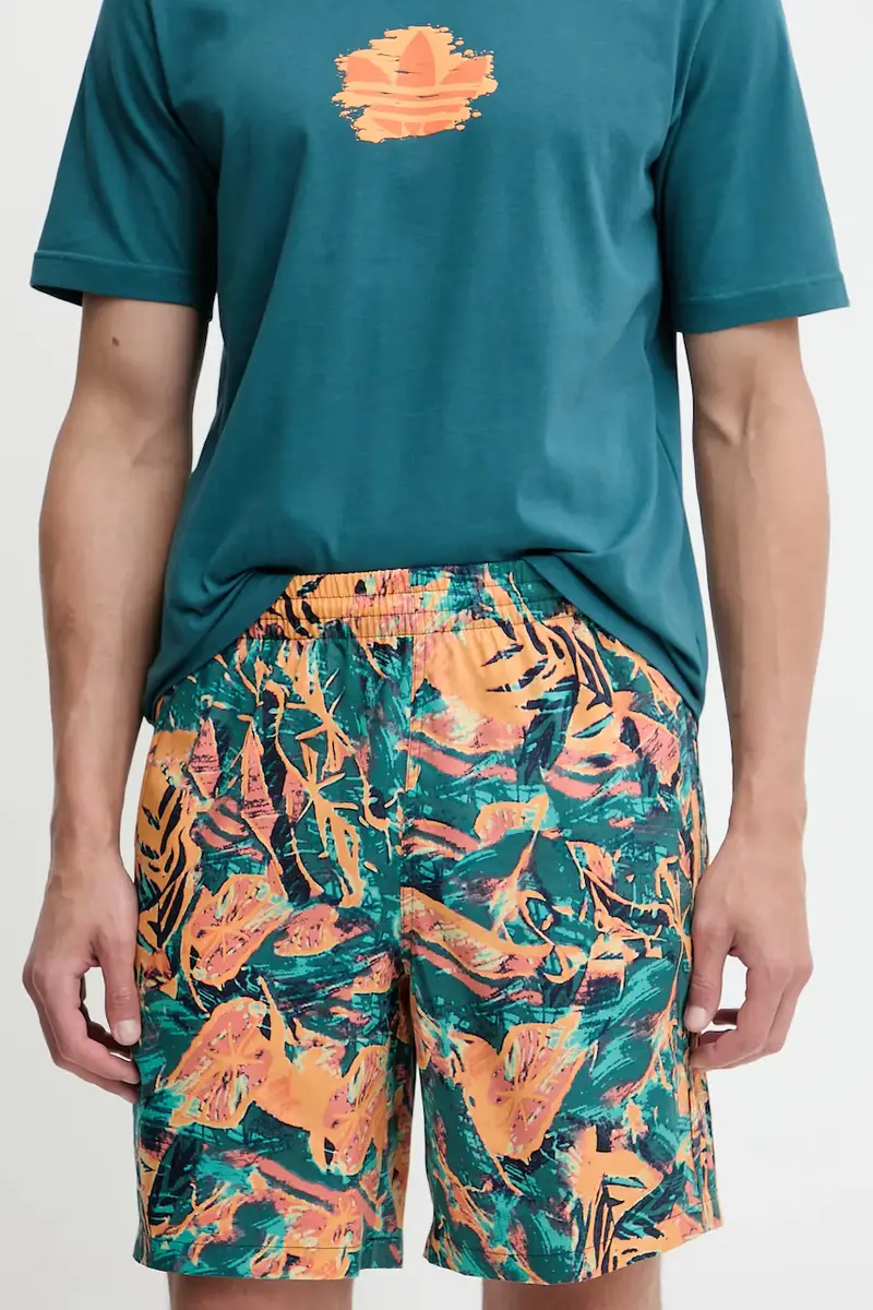 adidas Originals pantaloncini Floral Short uomo colore arancione KB8370