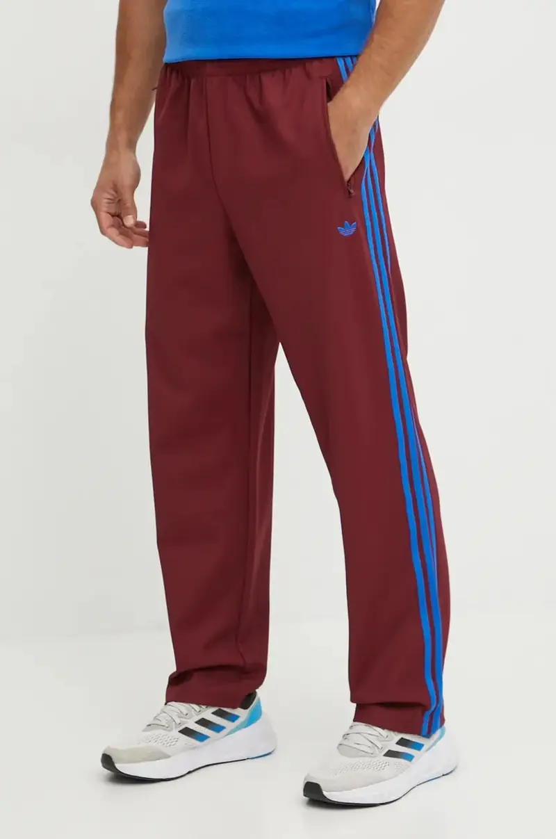 adidas Originals pantaloni della tuta Trackpant colore granata con applicazione JN5977