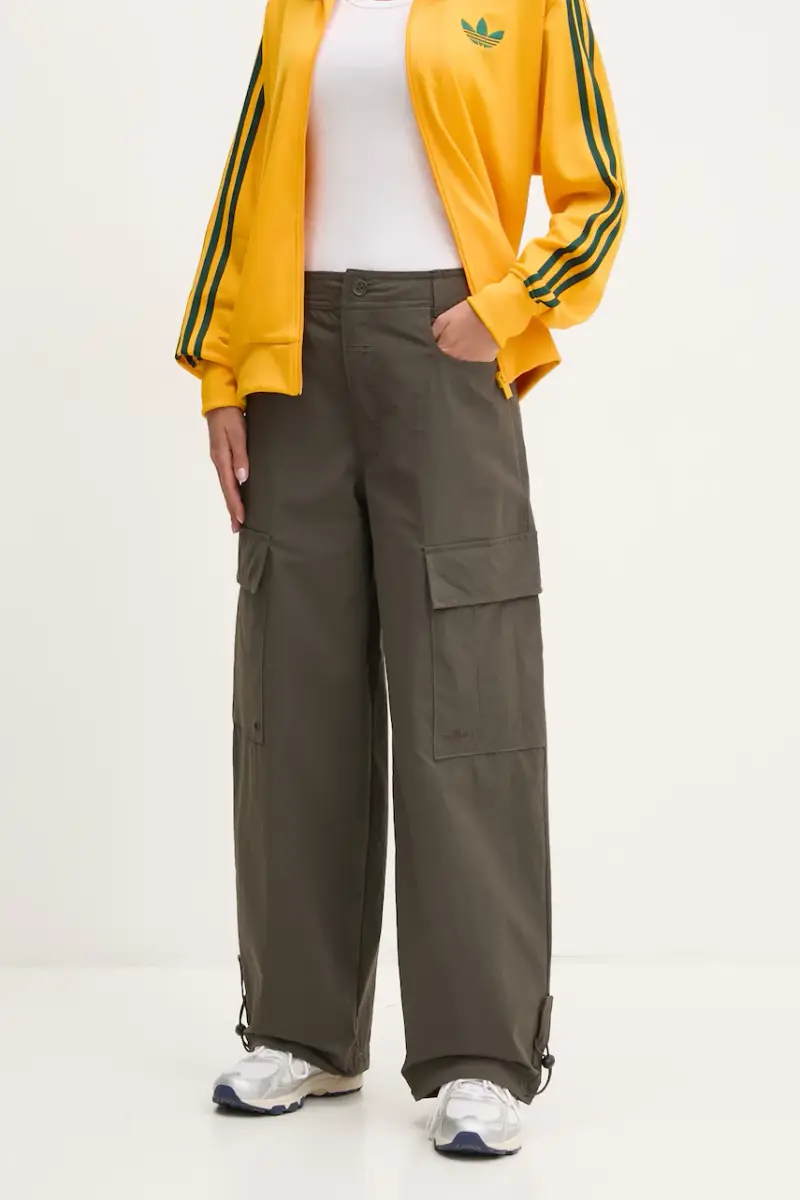 adidas Originals pantaloni Essential donna colore verde JD4785