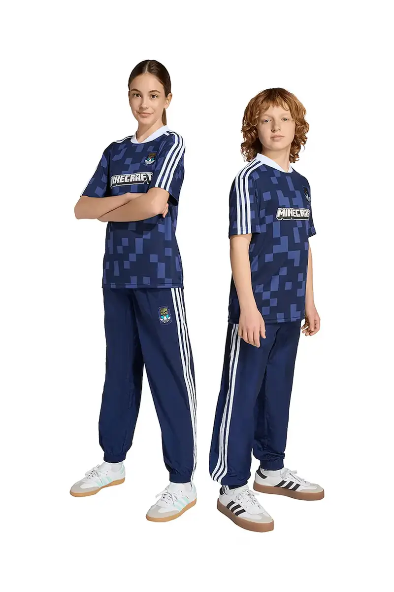 adidas Originals pantaloni tuta bambino/a MINECRAFT colore blu navy KD9837