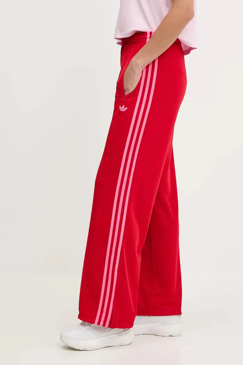 adidas Originals pantaloni tuta Firebird donna colore rosso JW1225