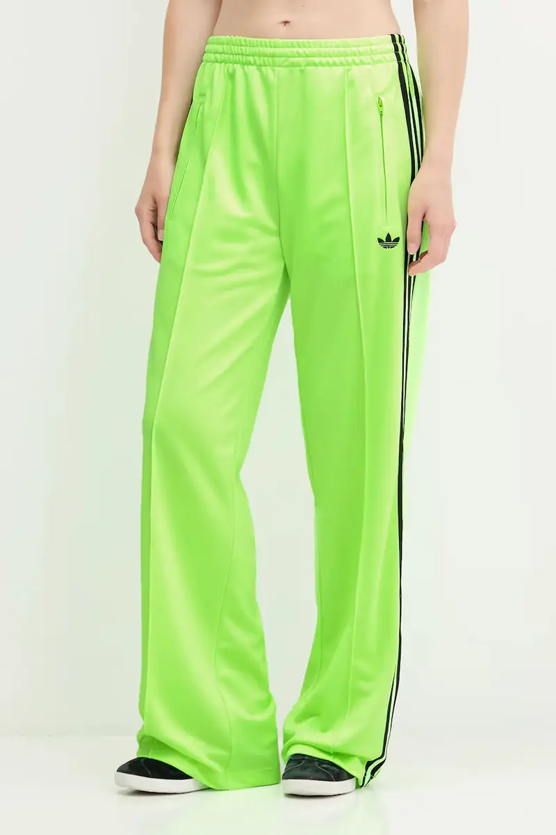 adidas Originals pantaloni tuta Firebird donna colore verde con applicazione JW1228