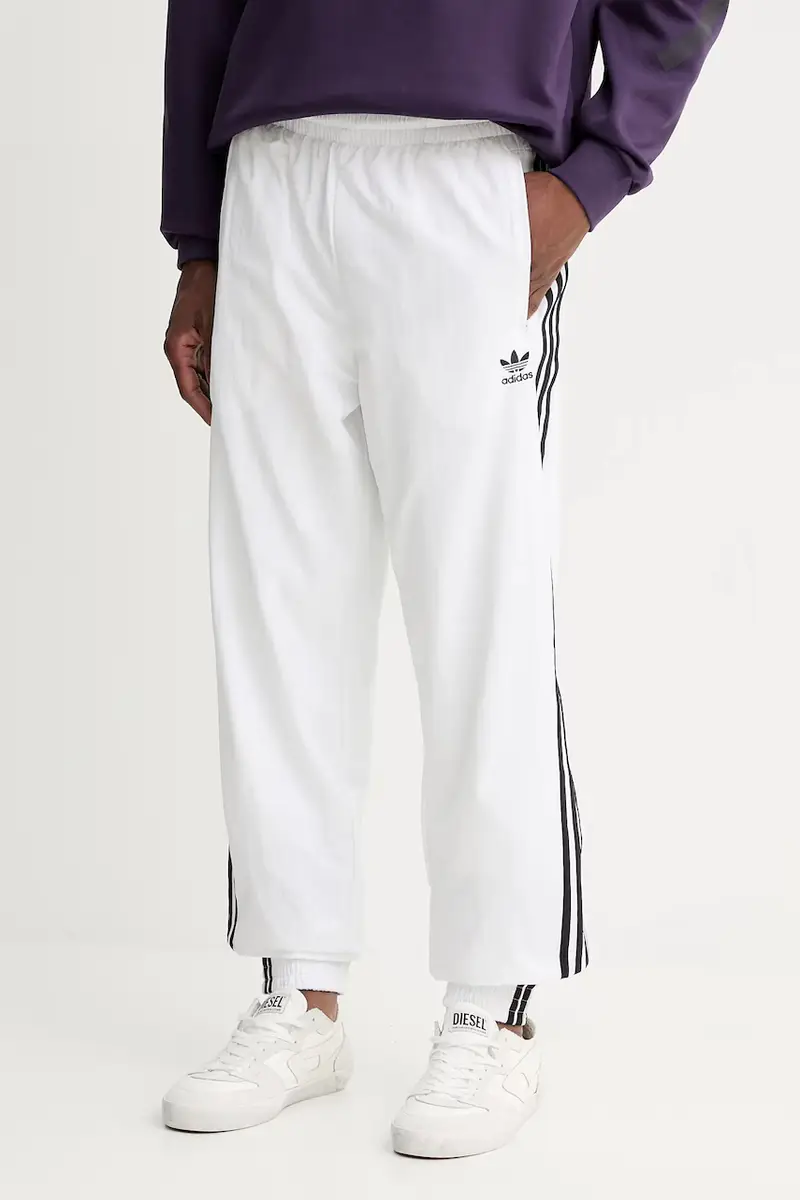 adidas Originals pantaloni tuta Firebird uomo colore bianco con applicazione JY1334