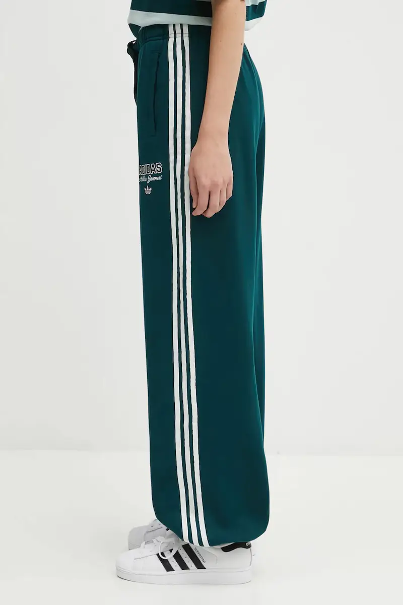 adidas Originals pantaloni tuta Gfx Sweatpants donna colore verde KF2314
