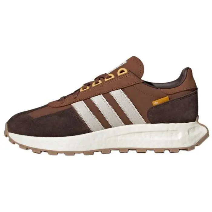 Originals Retropy E5 Boost Scarpe da Running Comode Versatili Antiscivolo Resistenti all Usura Low-Top Scarpe da Running Unisex Marrone Giallo JQ0006 42⅔
