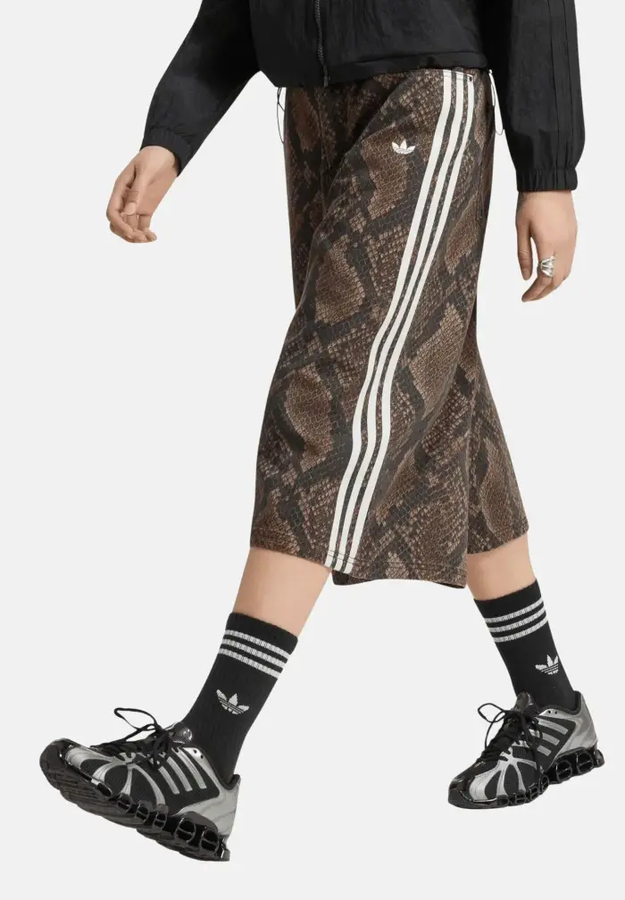 adidas Originals shorts donna Snake Print Denim Bermuda Shorts marrone donna
