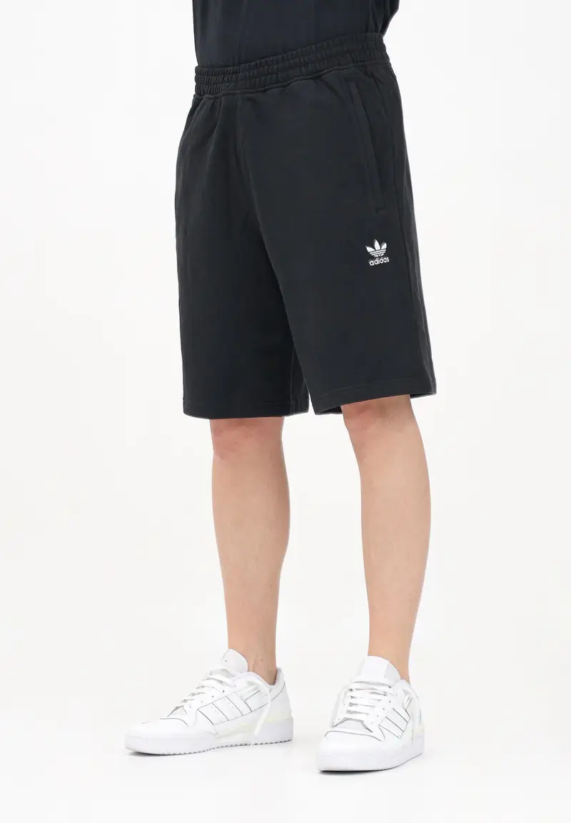 adidas Originals Shorts sportivo Essentials Trefoil nero da uomo