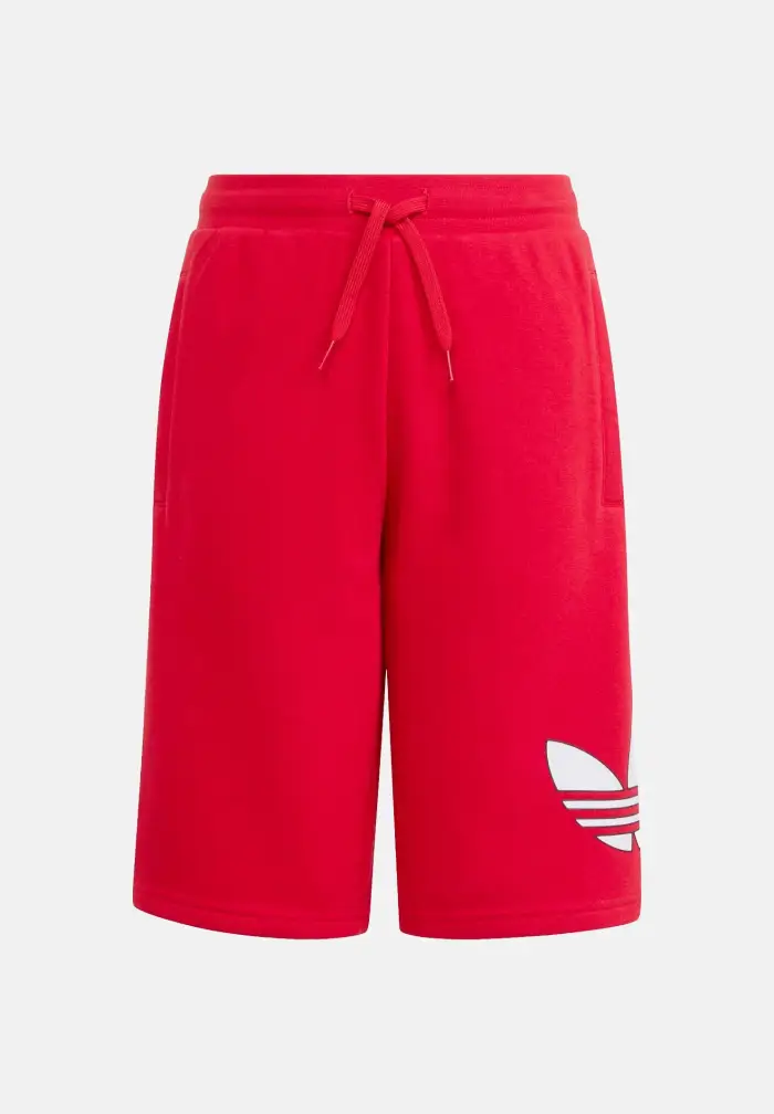 adidas Originals Shorts sportivo TREFOIL rosso per bambino e bambina