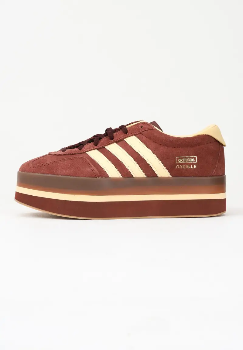 adidas Originals Sneakers Gazelle Stack marroni da donna