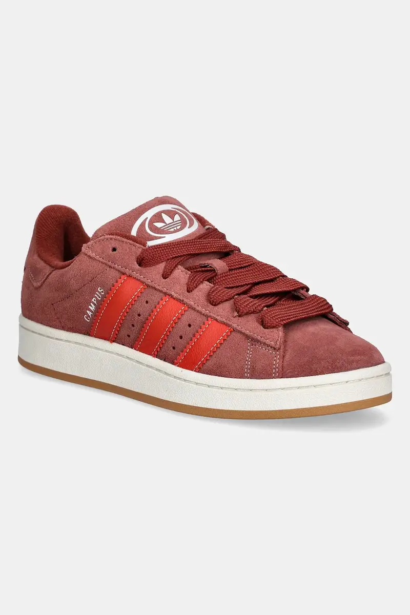 adidas Originals sneakers in camoscio Campus 00s colore granata JH8790