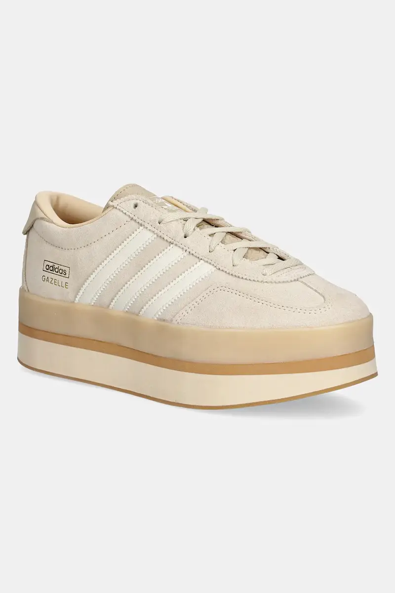 adidas Originals sneakers in camoscio Gazelle Stack colore beige JQ7666