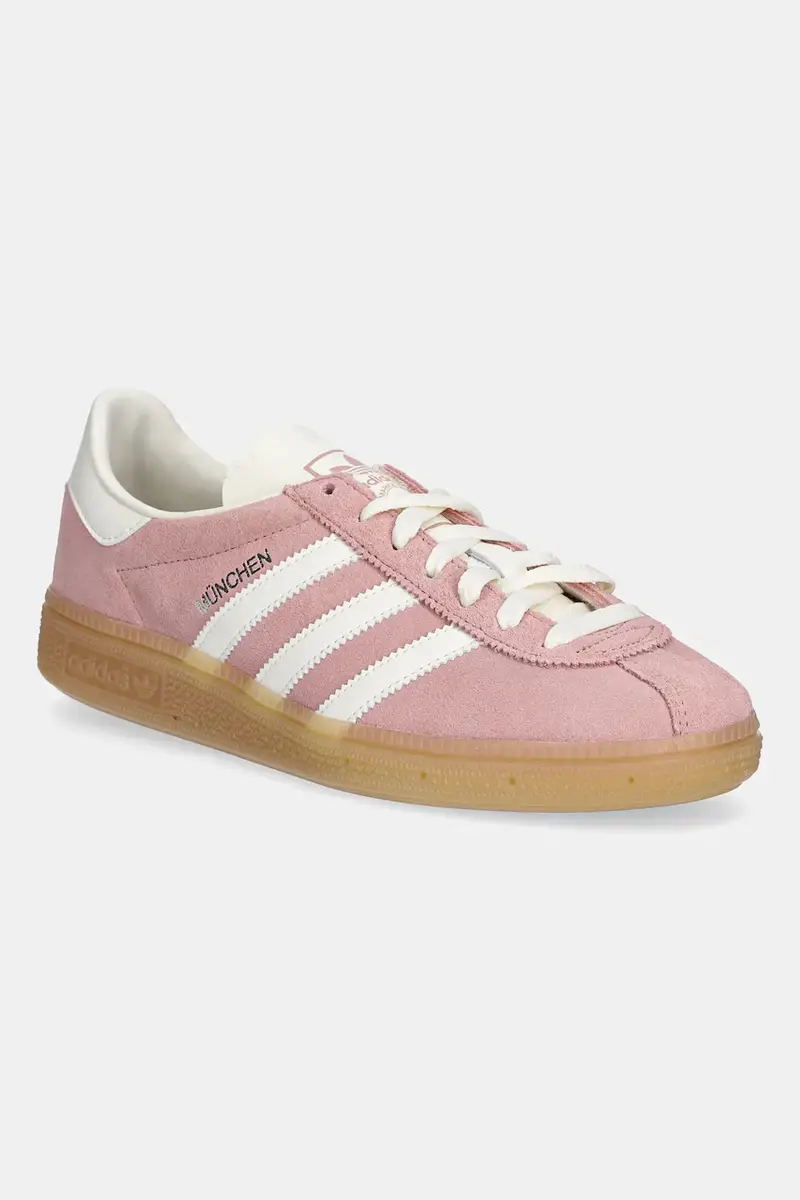 adidas Originals sneakers in camoscio Muenchen donna colore rosa JS3992