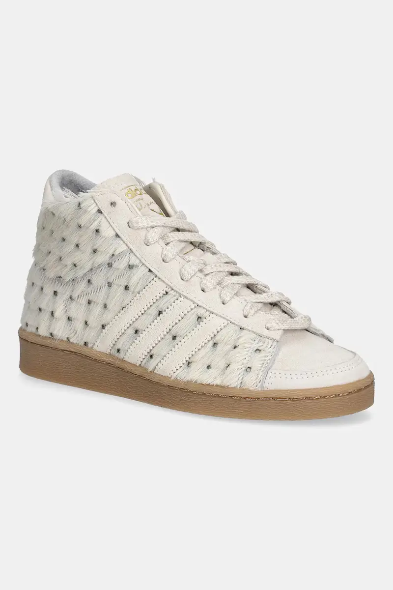 adidas Originals sneakers in pelle Jabbar Hi W donna colore beige JS0799