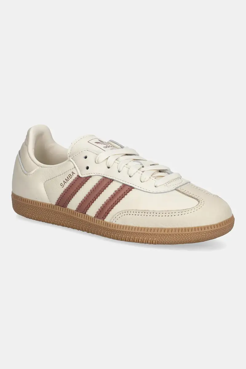 adidas Originals sneakers in pelle Samba Og donna colore beige JS1361
