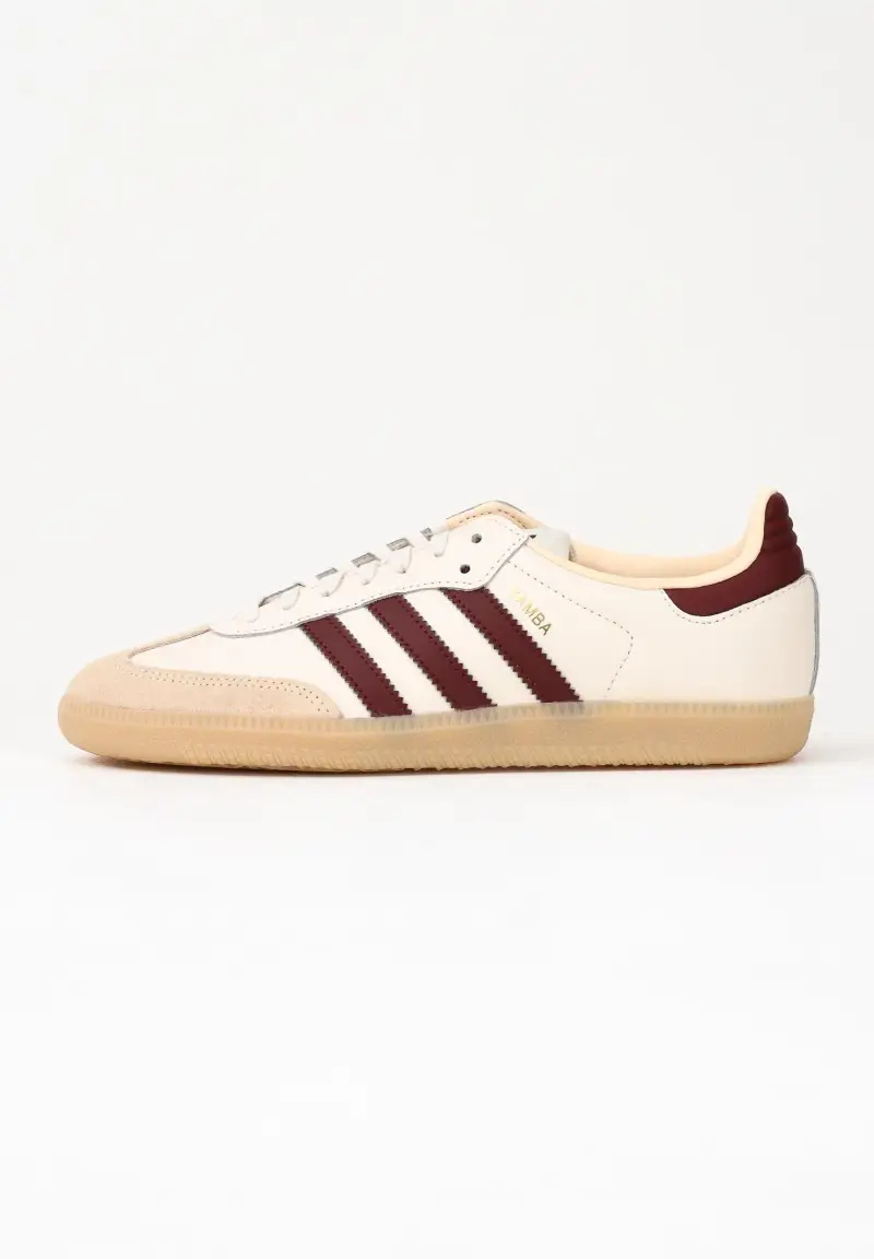 adidas Originals Sneakers Samba OG burro e bordeaux per uomo e donna