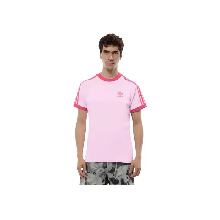 Originals SS25 Cali Fashion Comodo Versatile Semplice T-Shirt a Maniche Corte Uomo Top Rosa Chiaro Rosa Naturale KR0292 3XL