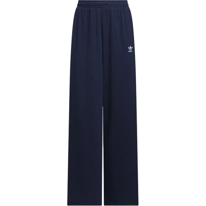 Originals SS25 Pantaloni Sportivi a Maglia Versatili, Comodi, Morbidi, Delicati sulla Pelle, a Righe, da Donna, Blu Scuro KB8948 S