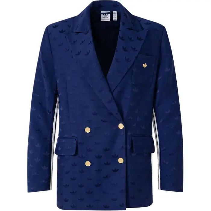 Originals Unisex Blazer Casual Retro Jacquard Larga Vestibilità Business Blu Scuro IX0935 XL