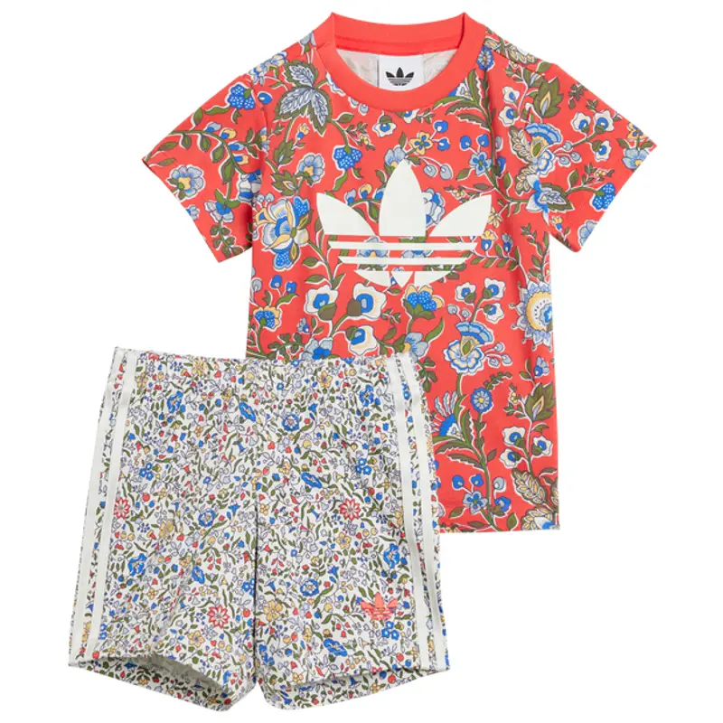 Adidas Originals X Liberty London unisex Tute da ginnastica - Rosso - Jersey di cotone - Foot Locker Red