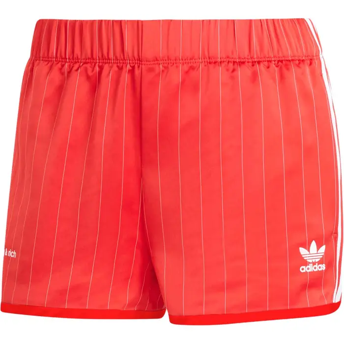 Adidas Originals X Sporty & Rich SS24 Pantaloncini Casual Elastici Comodi Moda Pantaloncini Donna Rossi JI9279