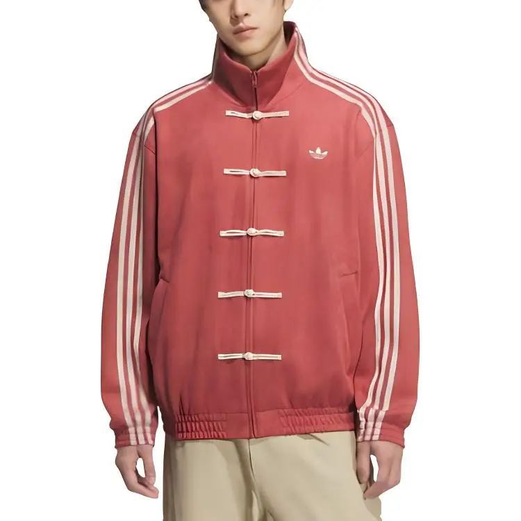 Adidas Originals Year Of The Snake Limited Fashion Comodo Versatile Giacca Larga Unisex Giacca Soft-Red JY8276 2XS