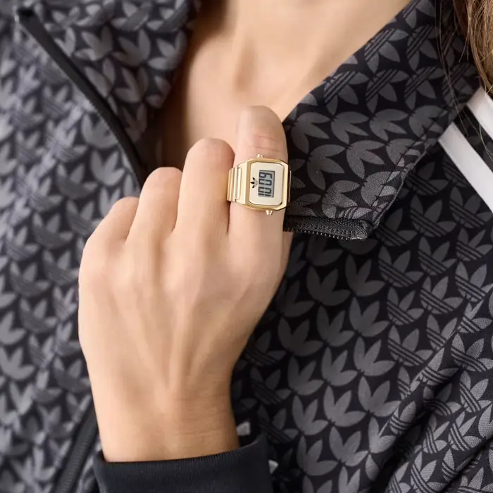 Adidas Orologio Digital Two Ring M Gold Metallic