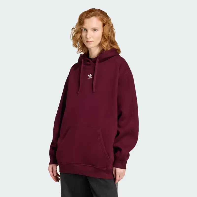 Adidas OVERSIZED HOODIE FLEECE Maroon