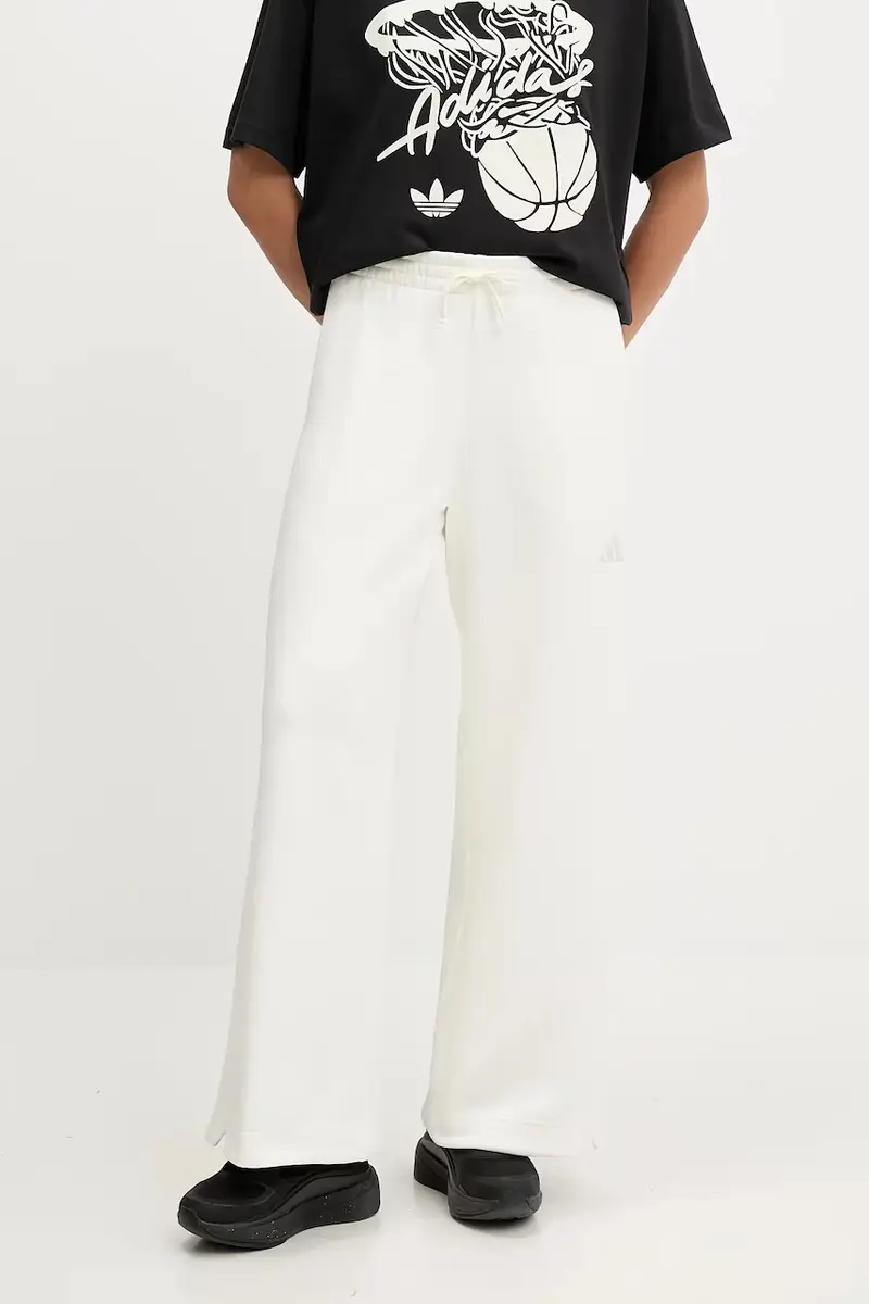 Adidas pantaloni tuta All SZN donna colore beige JV7251