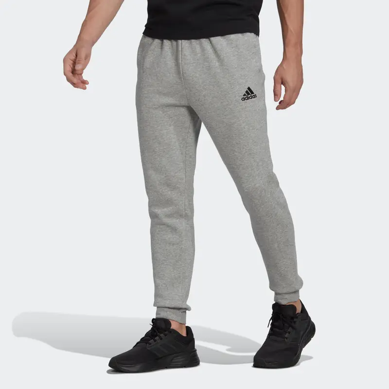 Pantaloni uomo fitness ADIDAS misto cotone grigi | Adidas Grigio