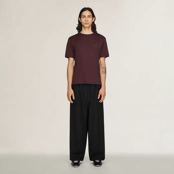 Adidas PANTALONI Y-3 A GAMBA DRITTA IN LANA Black