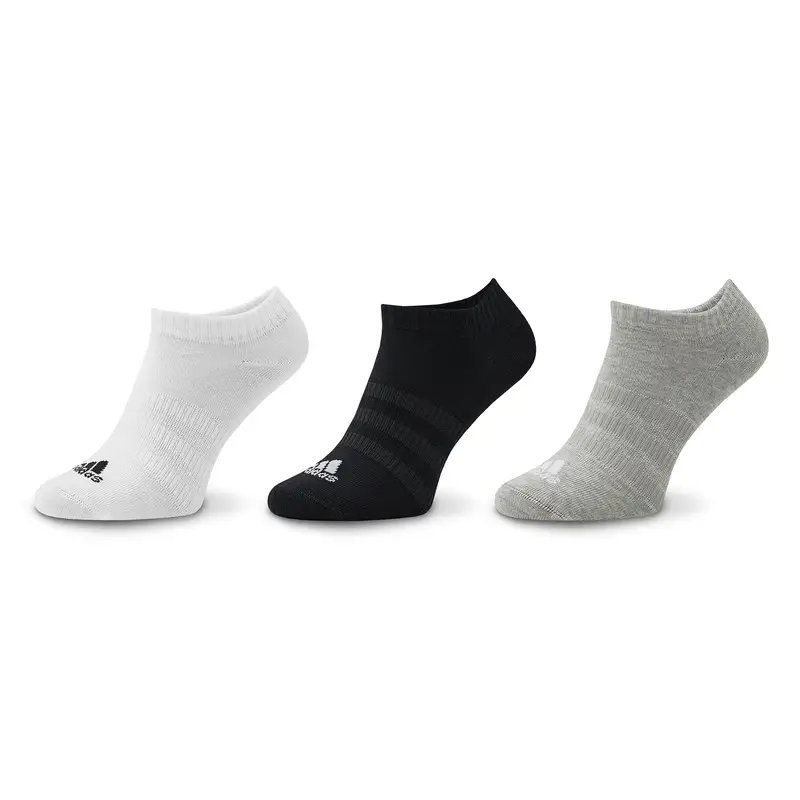 adidas Pedulini Thin and Light Sportswear Low-Cut Socks 3 Pairs IC1337 Grigio
