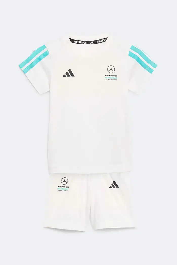 adidas performance set per neonati in cotone MERCEDES Bianco