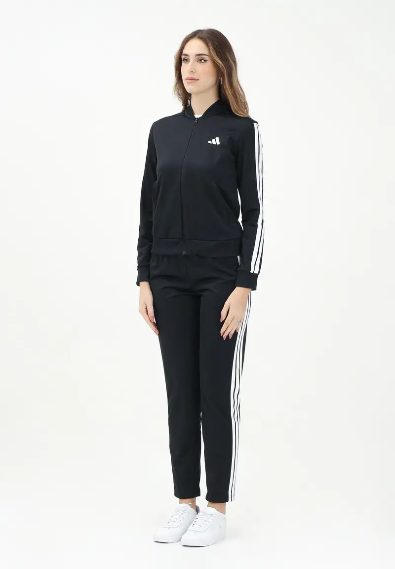 adidas performance Tuta sportiva Essentials 3-Stripes nera da donna