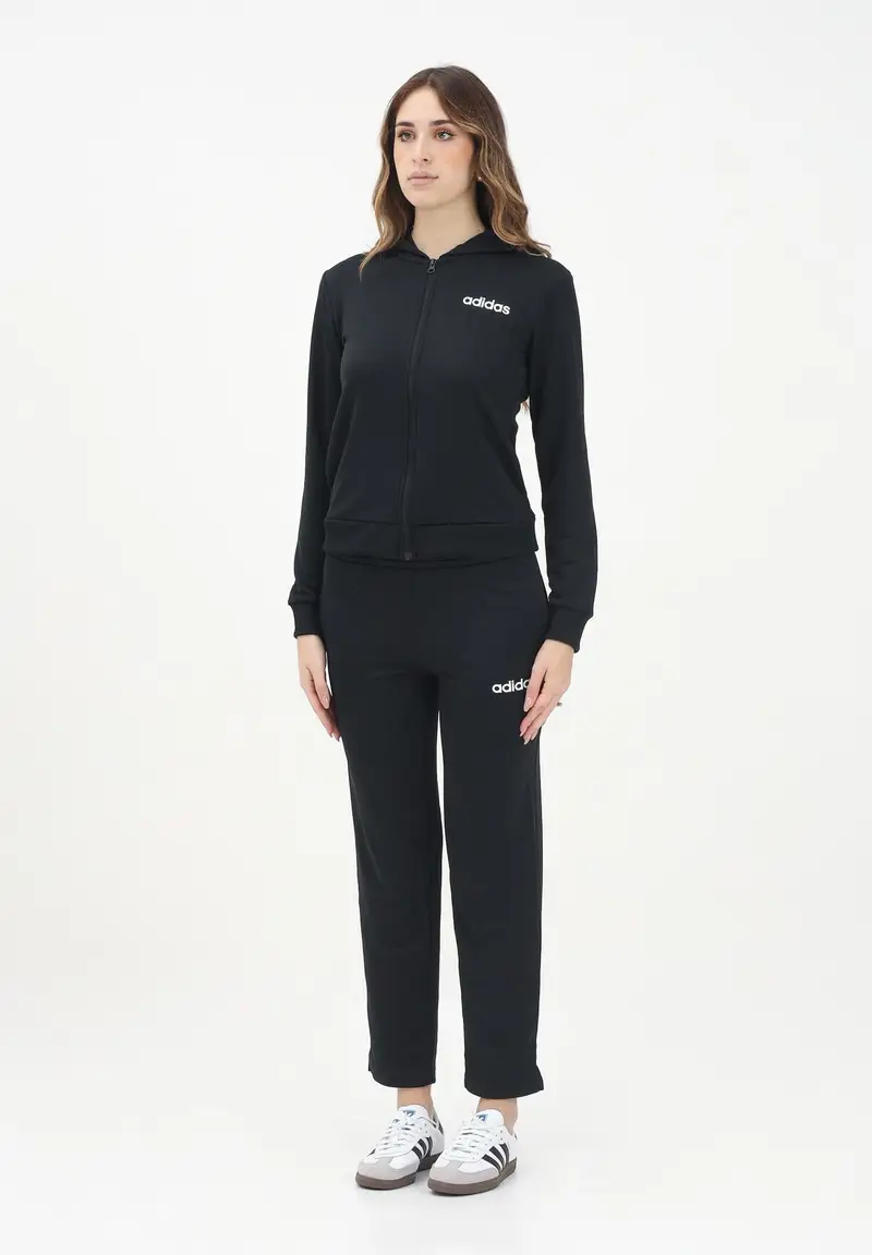 adidas performance Tuta sportiva Essentials Linear nera da donna