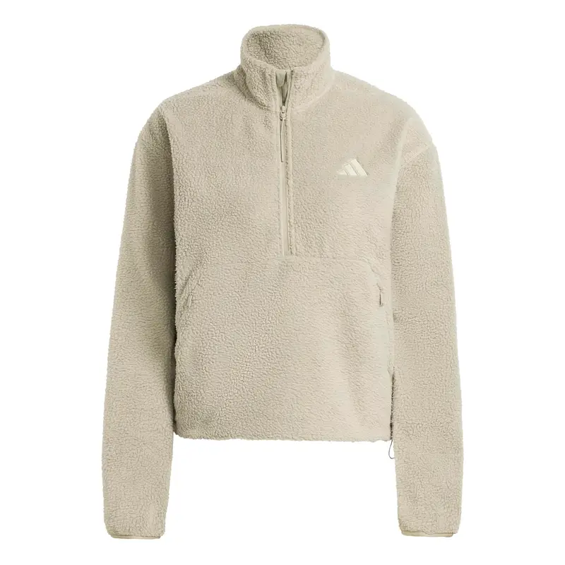 Adidas Pile da donna con 1/2 zip City Tech High Pile Vert