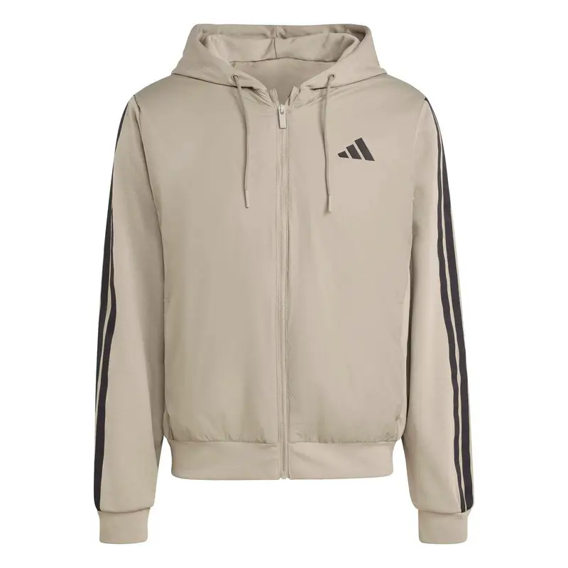 Piumino con cappuccio adidas Essentials Climawarm 3-Stripes Gris