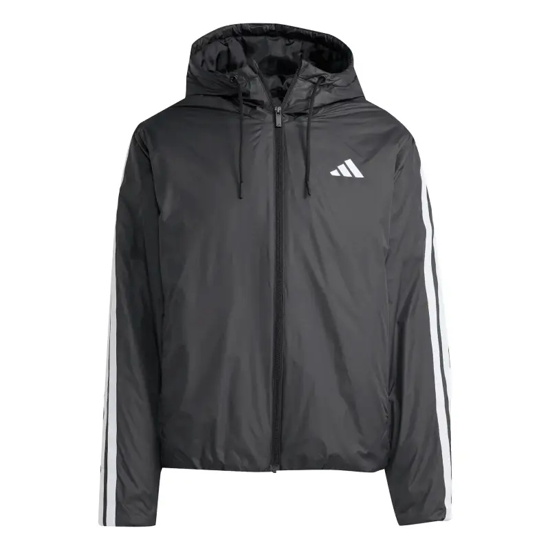 Adidas Piumino termico con cappuccio Essentials Climawarm 3 stripes