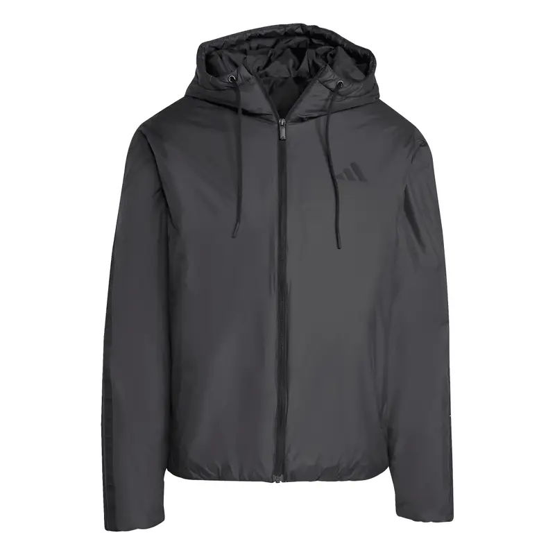Adidas Piumino termico con cappuccio Essentials Climawarm 3 stripes Noir