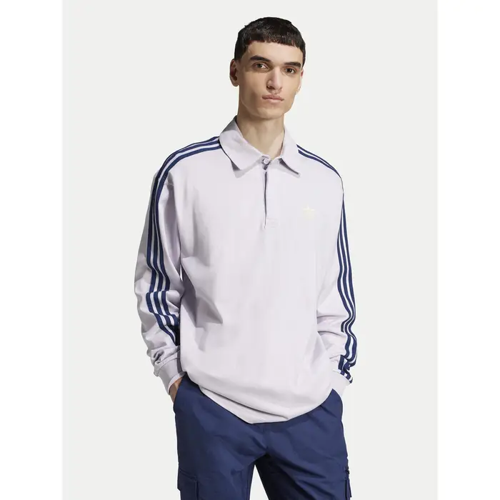 Polo adicolor Rugby JC9916 Viola Regular Fit
