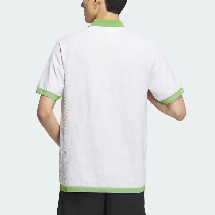 Adidas Polo BAPE x Golf Vestibilità Rilassata Bianca Uomo Streetwear IQ3680