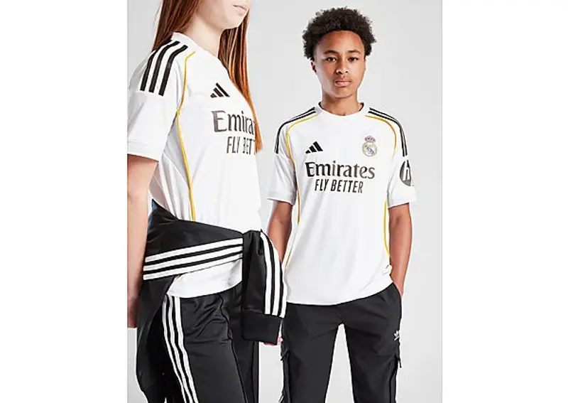 adidas Real Madrid 2025/26 Home Shirt Junior, Bianco