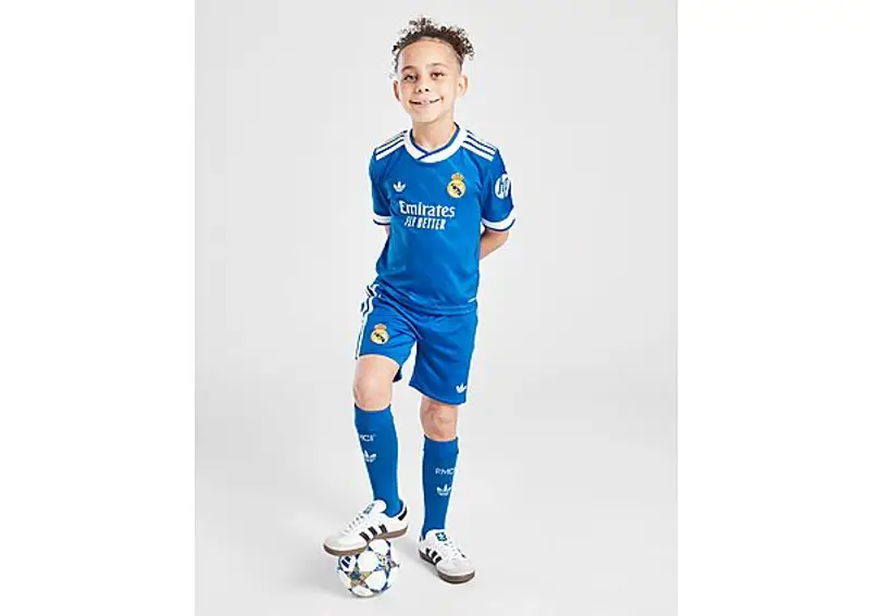 adidas Real Madrid 25/26 Third Mini Kit Kids, Blu