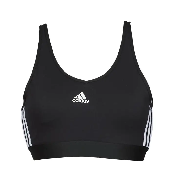Reggiseno sportivo adidas 3 Stripes CROP Nero