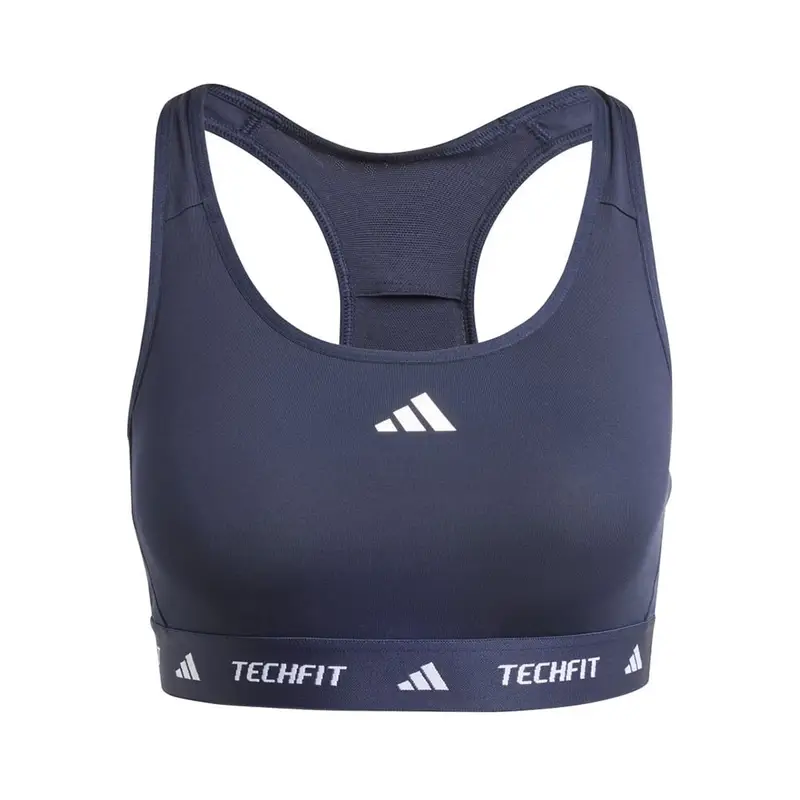 Adidas Reggiseno Sportivo Medium Tech Fit Blu Donna S A/B