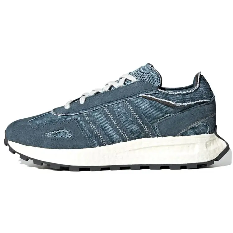 Adidas Retropy E5 Tela Pelle Sintetica Camoscio Classiche Comode Antiscivolo Resistenti Scarpe Lifestyle Basse Unisex Blu FZ6560