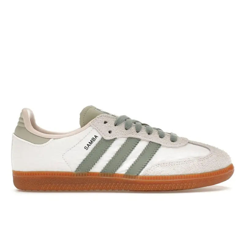 Adidas Samba OG Bianco Argento Verde Sneakers da Donna Bianco Nuvola Mastice-Malva ID0492